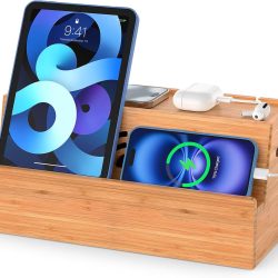 Bamboo Cable Management Box