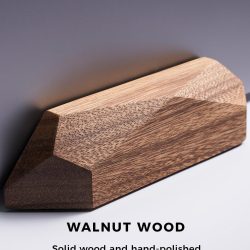 Bamboo Laptop Stand — Vertical Foldable Organizer